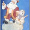 Santa and Snowman Figurine [YLG0008]
