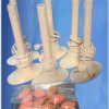 Plastic Window Candles (Qty 6 w/bulbs) [YLG0020]